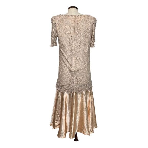 Pantagis vintage 80s Union made lace cottage dress - Picture 2 of 7